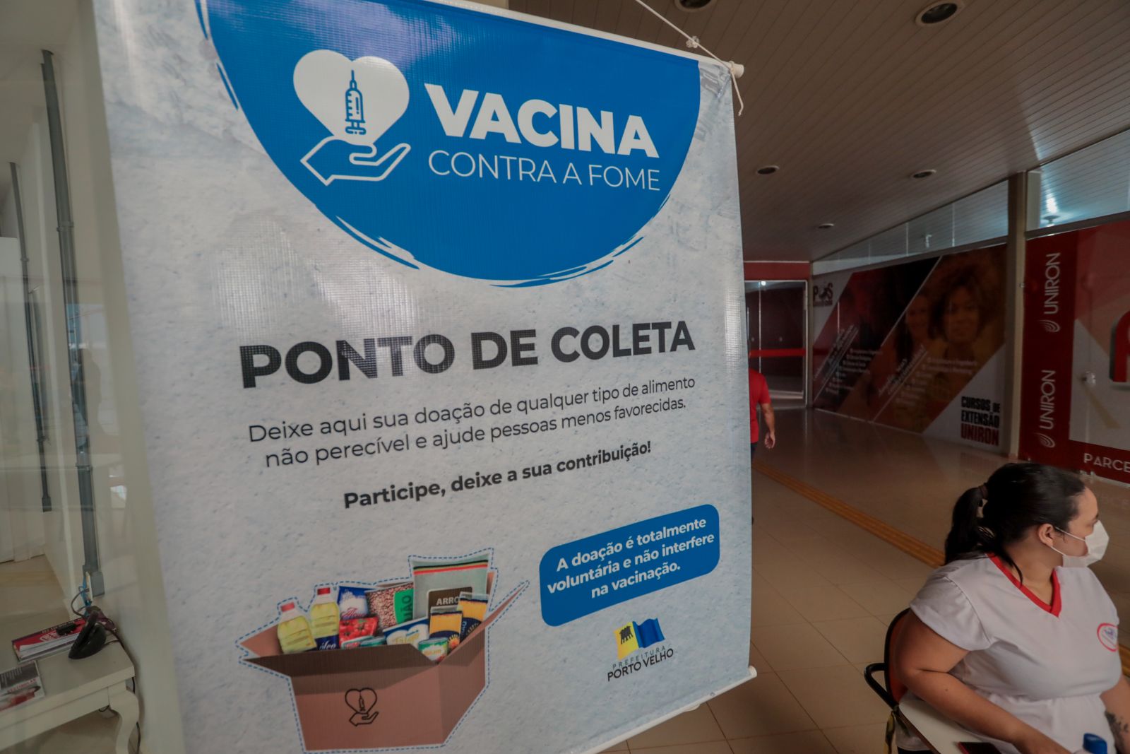 Ponto de coleta fica no Campus I da Faculdade Uniron